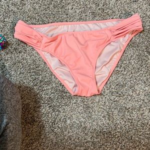Coral bathing suit bottoms
